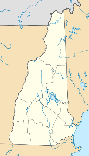 美国新罕布什尔州各县边界地图