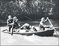 32nd Inf. Brig. crossing the Buna River in New Guinea during 1942