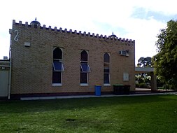 Side view of mosque