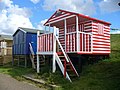 Bright colours on the beach huts at Tankerton Bay catch the eye