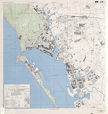 日治末期高雄市地图（1945年）