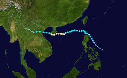 台风达维的路径图