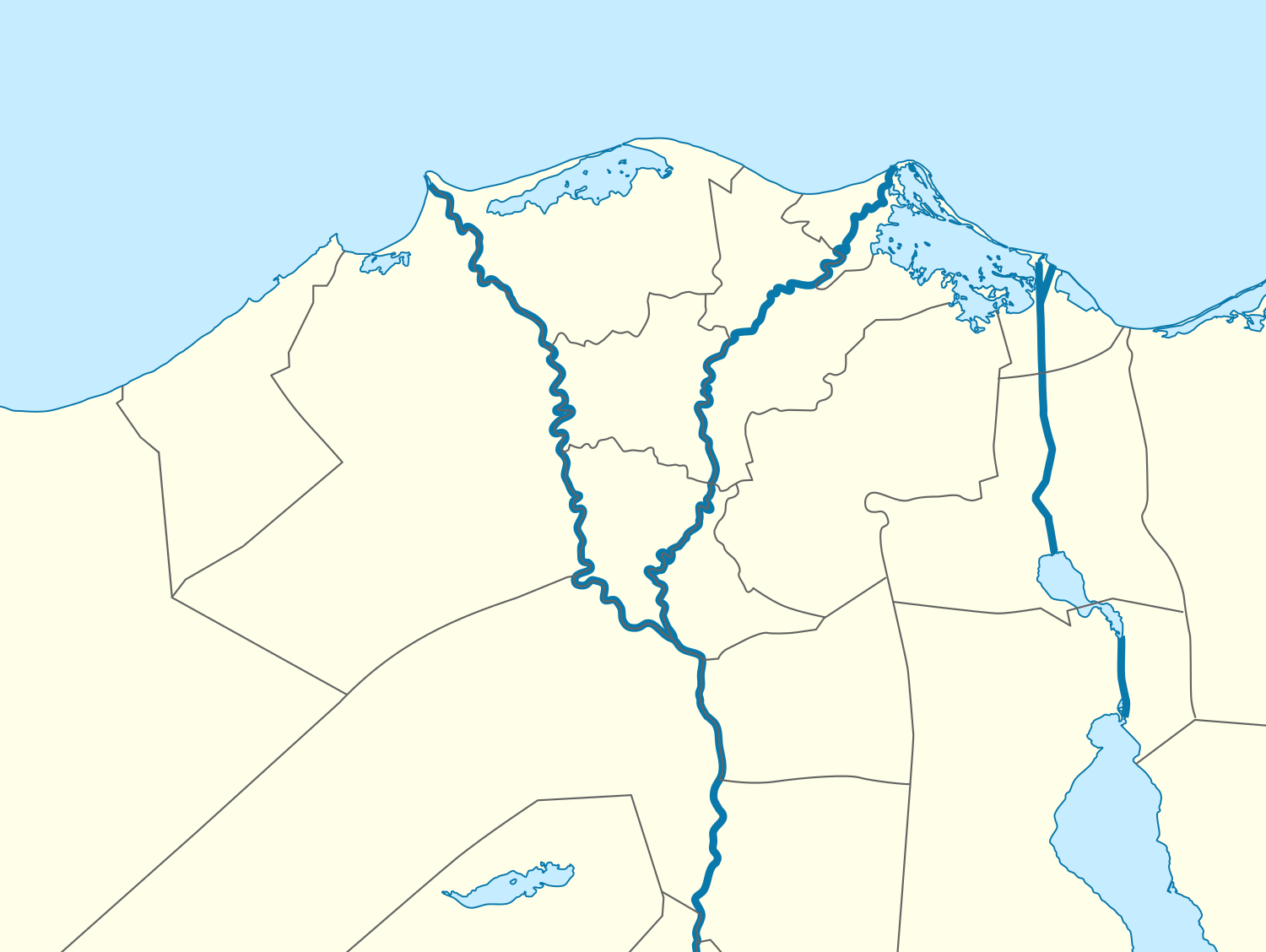 2010–11 Egyptian Premier League is located in Nile Delta