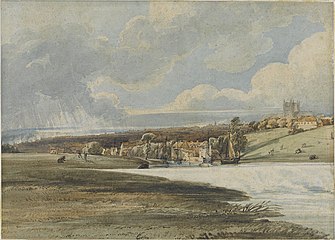 A view of Exeter c. 1799 by Thomas Girtin