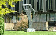 Barbara Hepworth's "Achaean" at St Catherine's College, Oxford.