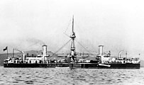 The Italian battleship Ruggiero di Lauria.
