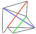 Karl Ioganson's Mechanical Structure. [VIII],[19] 1921 (whereabouts unknown). Graphic illustration of the tensile/tensegrity structure, based on a 1920 photograph.