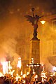 The memorial during Lewes Bonfire Night festivities