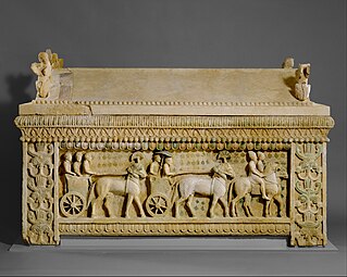 Amathus Sarcophagus, c.475-450 BC, limestone, Metropolitan Museum of Art, New York City