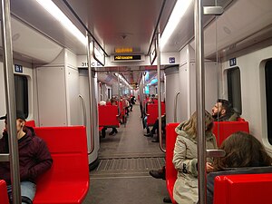 Interior of a M300 carriage