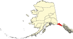 State map highlighting Yakutat