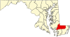 威科米科县在马里兰州的位置