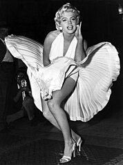 Marilyn Monroe poses for Seven Year Itch
