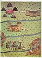 16th century map of Zanjan, Iran سرچه‌خان (خان سرچم)/ خان نکبای (نیک‌پی)/ قصبه زنگان / زنجان