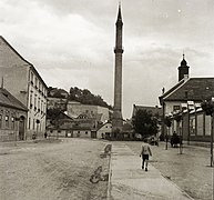 Eger minaret in 1935.