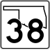 State Highway 38 marker