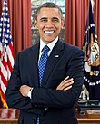 Photographic portrait of Barack Obama