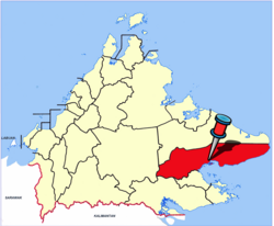 Location of Lahad Datu