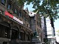 The Strathcona Music Building (foreground) was built in 1901; a new music building (background) was opened in 2005.