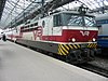 Sr1 electric locomotive (no. 3107) at Helsinki central railway station, Finland