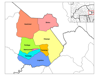 Kantchari Department location in the province