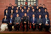 President of India, Shri Ram Nath Kovind, with Probationers of Indian Ordnance Factories Service (IOFS) from National Academy of Defence Production at Rashtrapati Bhavan on November 13, 2017