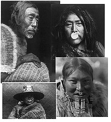 Body piercings representative of Indigenous piercings in the North West and other regions of the North American far north