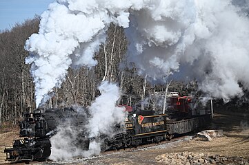 No. 1309 pulling a freight train consist on February 26, 2022