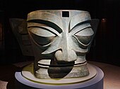 Bronze mask, from Sanxingdui, 2nd millennium BCE