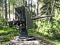A Russian 58 caliber 6-pounder gun, at Kuivasaari, Finland.