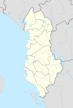 貝爾什在阿爾巴尼亞的位置