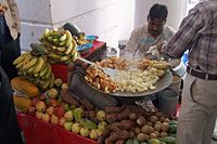 Alu chat vendor, Connaught Place, New Delhi