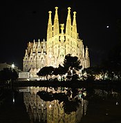 Sagrada familia by night 2015