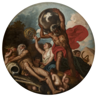 circular painting with multiple figures