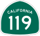 State Route 119 marker