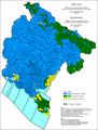 Religious structure of Montenegro by settlements 1913