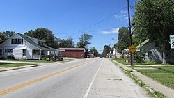 Looking northwest on Main Street (Ohio State Route 125) in Hamersville