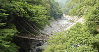 祖谷的蔓桥（摄于2005年）
