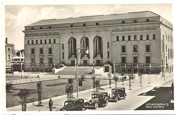 Johannesburg, New Library, South Africa. 1935