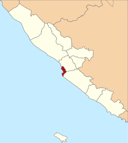 Location within Bengkulu Province