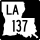 Louisiana Highway 137 marker
