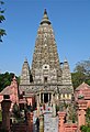 The Mahabodhi Temple in Bodh Gaya, Bihar commemorates the enlightenment of Gautama Buddha.