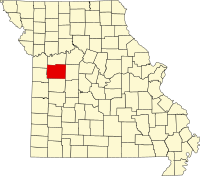 密苏里州约翰逊县地图