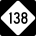 North Carolina Highway 138 marker