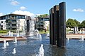 In Otterdal Park at the waterfront is the second largest fountain construction in Norway by Kjell Nupen.