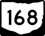 State Route 168 marker