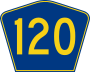Highway 120 marker