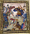 "David and Goliath", from the Paris Psalter