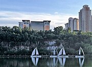 Photo of Sunway University from South Quay Lake