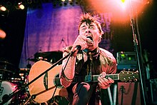 Frontman Shawn Harris performing with the Matches on the 2008 Alternative Press Tour